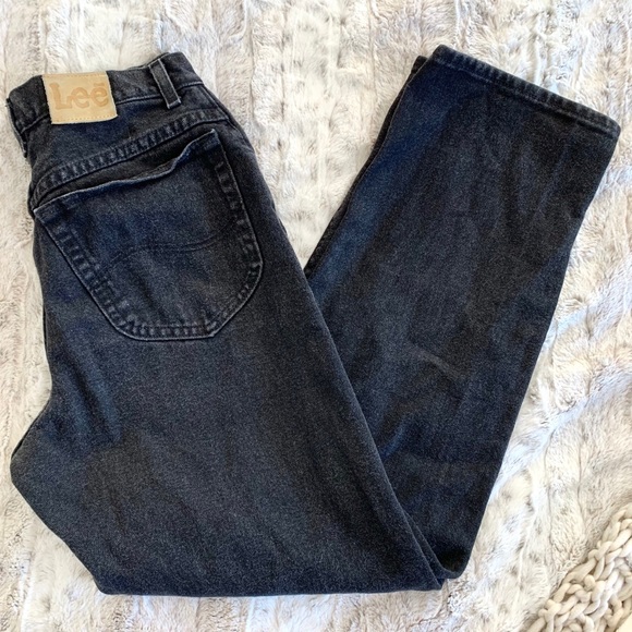 90s lee black jeans size 12